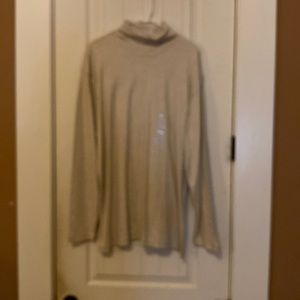 Men’s off white/ecru turtleneck, XXL, new with tags